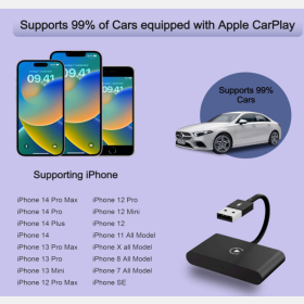 جهاز تحويل شاشة السيارة CARPLAY  الى نظام اندرويد